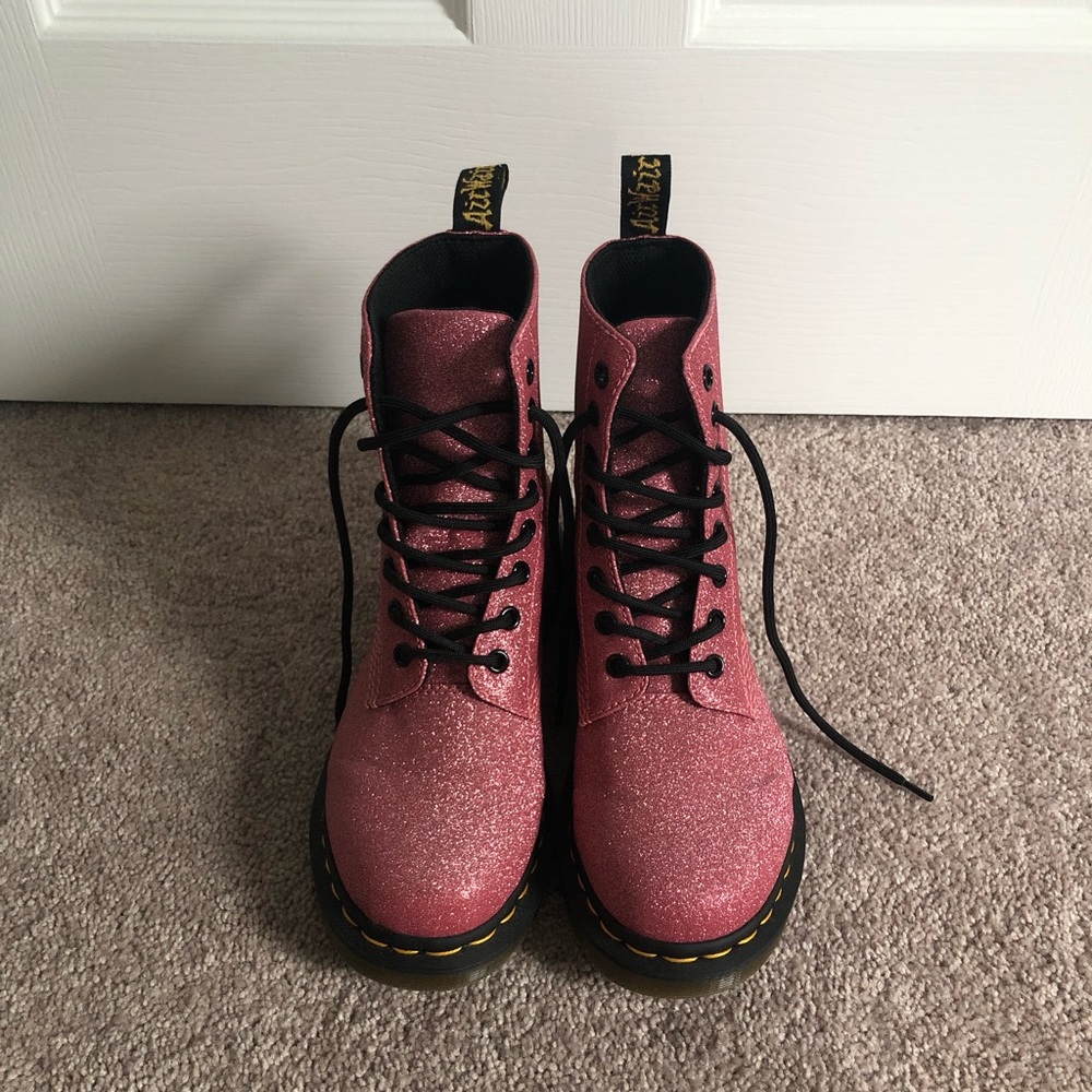 Pink 1460 Pascal Glitter Dr. Martens - Like New!